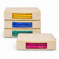 Kottify Cotton Canvas Clothes Storage Bags/Saree Covers with Zip for Storage Specially Design for Woman Dresses, Sarees, Lehenga