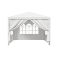 BBBuy 10x10 Outdoor Party Wedding Tent Canopy Camping Gazebo Storage BBQ Shelter Pavilion with 4 Removable Sidewalls (10x10)