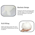 Seal Plush Stuffed Animal White Cute Toy Pillow Kawaii Doll For Kids, 11.8 Inch