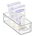 mDesign Small Plastic Nursery Storage Container Bins with Handles for Organization in Cabinet, Closet or Cubby Shelves - Organiz