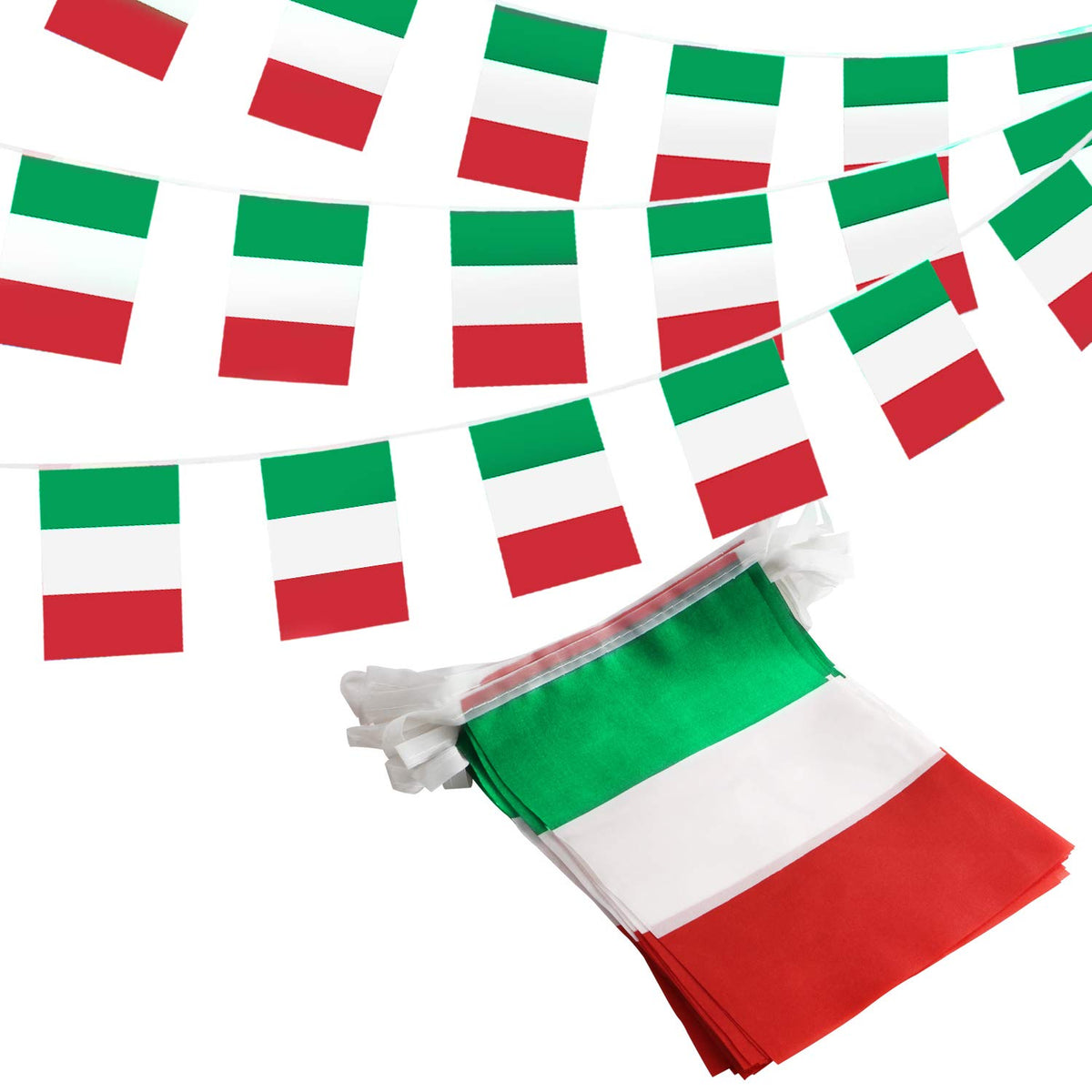 Anley Italy Italian Republic String Pennant Flags - Patriotic Events 2Nd Of June National Day Decoration Sports Bars - 33 Feet 3
