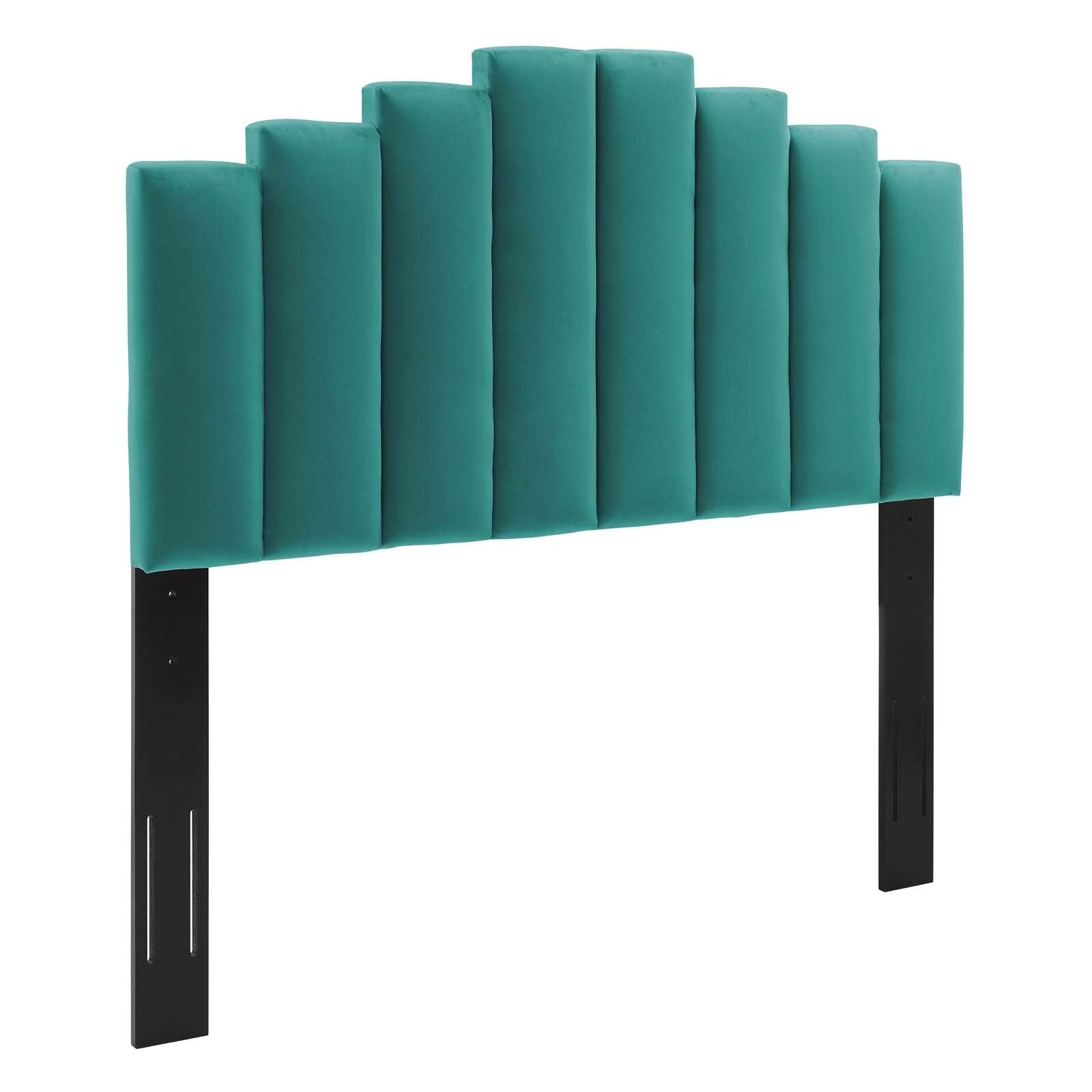 Modway Noelle Performance Velvet Full/Queen Headboard In Teal