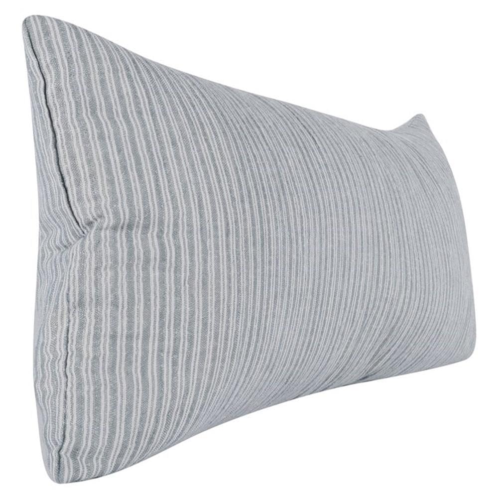 Kosas Home Camille 16X36 Rectangular Cotton And Linen Throw Pillow In Ash Blue