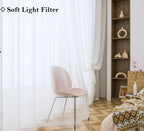 Pi Sheer White Curtains 84 Inches Length,Grommet Top Voile Textured Window Treatment For Bedroom/Living Room 2 Panels(W42Xl84,White)