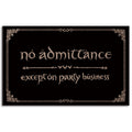 Wulidrom No Admittance Except On Party Business Indoor Front Door Mat For Front Door Inside, Welcome Mats Outdoor Funny Door Mat
