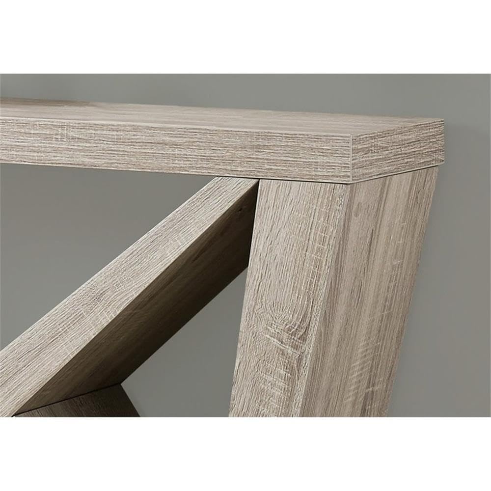 Monarch Specialties Dark Taupe Hall Console Accent Table, 48&quot;