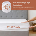 Flippeddream Terry Twin Xl Size 100% Waterproof Mattress Protector - Absorbent, Noiseless, And Fitted For 18'' Deep Pockets, Ter