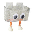 ATORSE Shower Storage Basket Heavy Duty Bathroom Box for Bathroom Kitchen Apartment Large with Eyes Legs