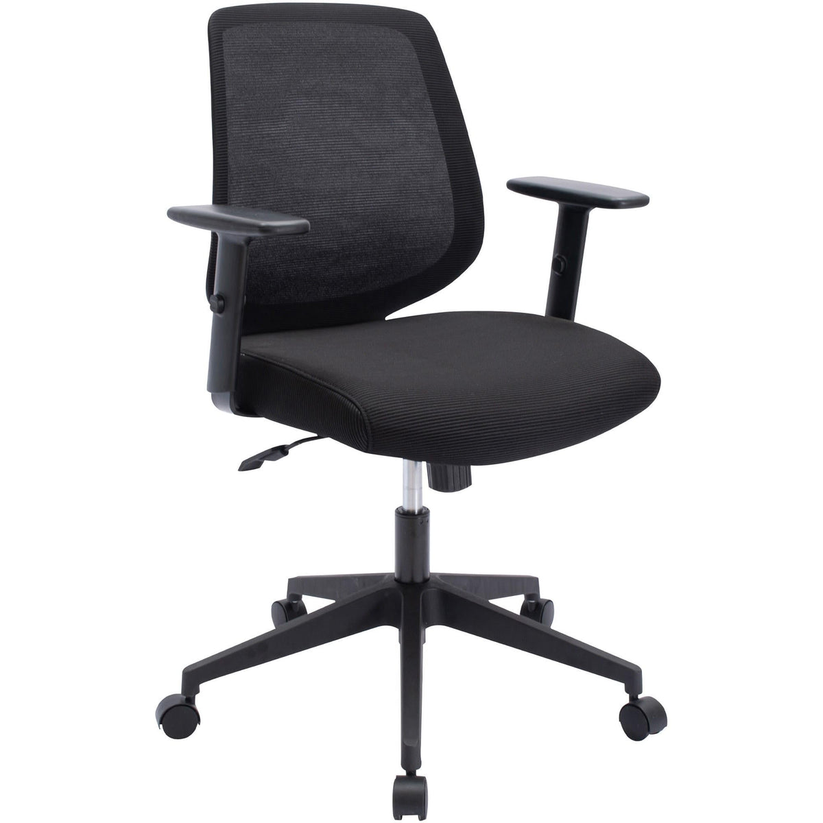 Lorell LYS Mid-Back Task Chair, Black