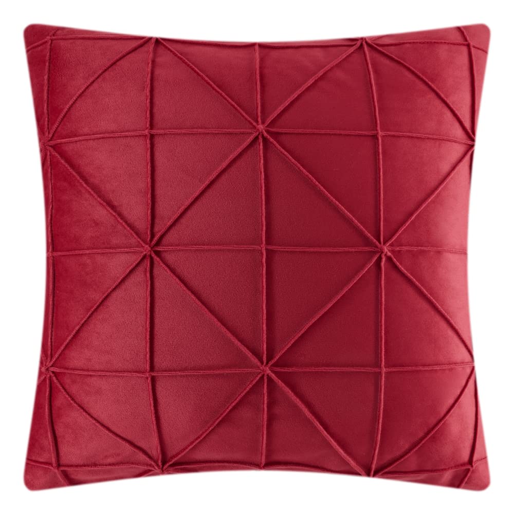 Jwh Soft Velvet Pillow Covers Decorative Square Cushion Covers Solid Stripes Throw Pillow Cases For Home Couch Bed Decor 18X18 I
