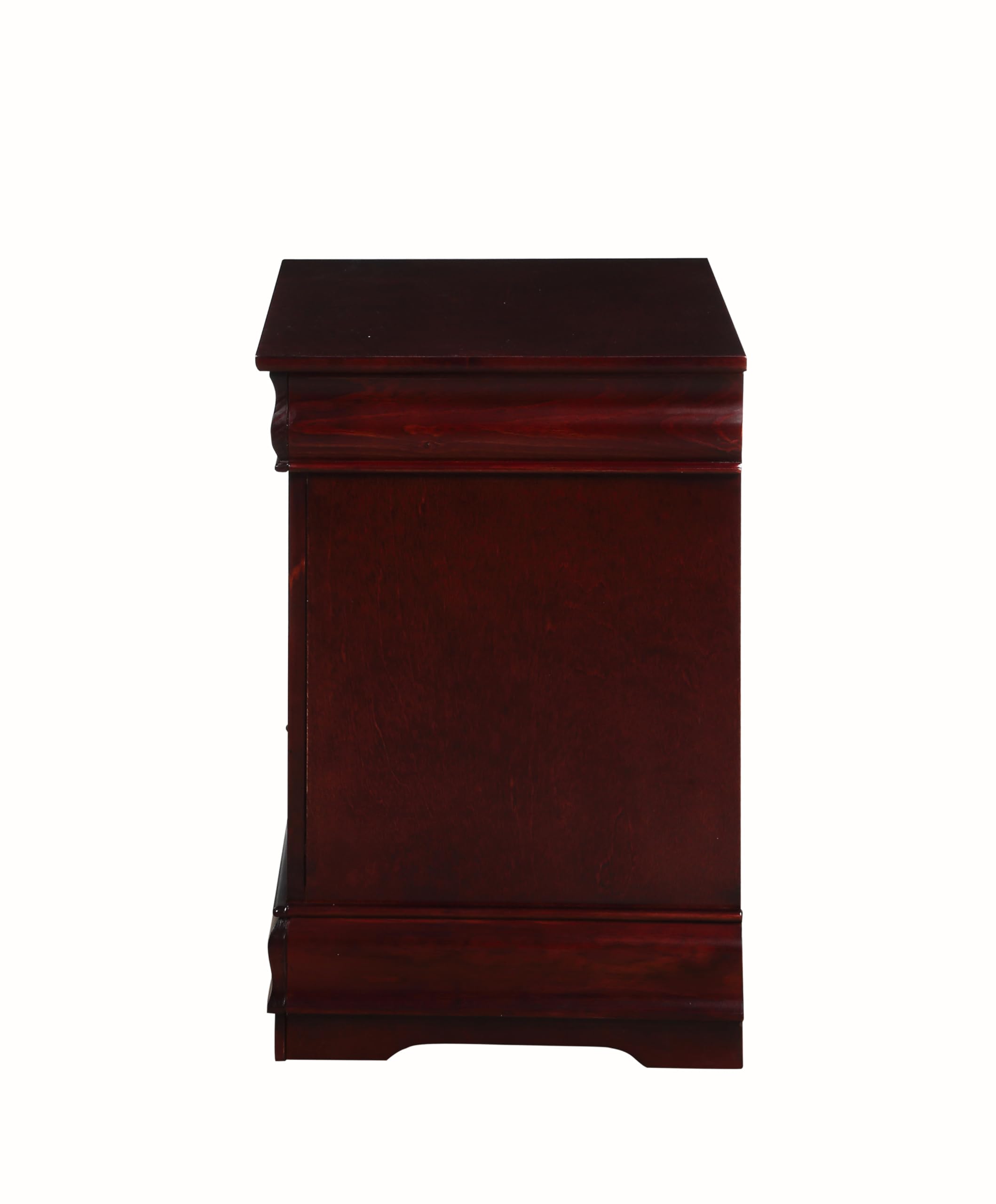 Acme Louis Philippe Nightstand in Cherry