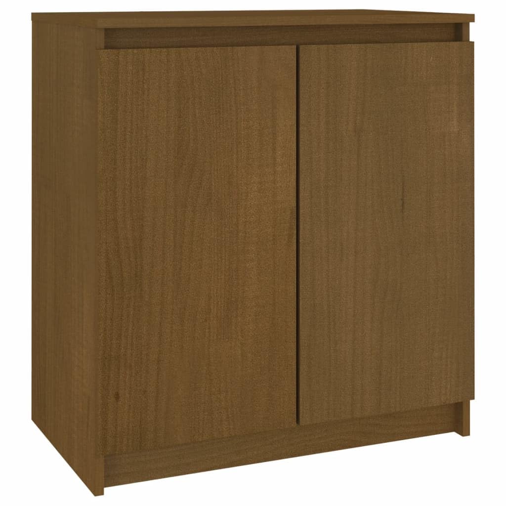 vidaXL Side Cabinet Honey Brown 23.6&quot;x14.2&quot;x25.6&quot; Solid Pinewood