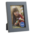 RPJC 4x6 Picture Frames Made of Solid Wood High Definition Glass for Table Top Display and Wall Mounting Photo Frame Grey