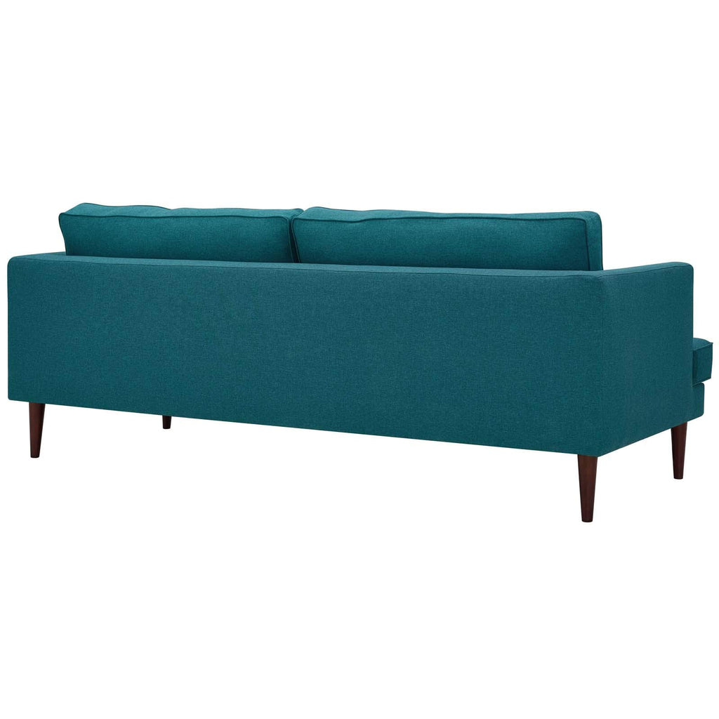 Modway Agile Upholstered Fabric Contemporary Modern Sofa In Teal