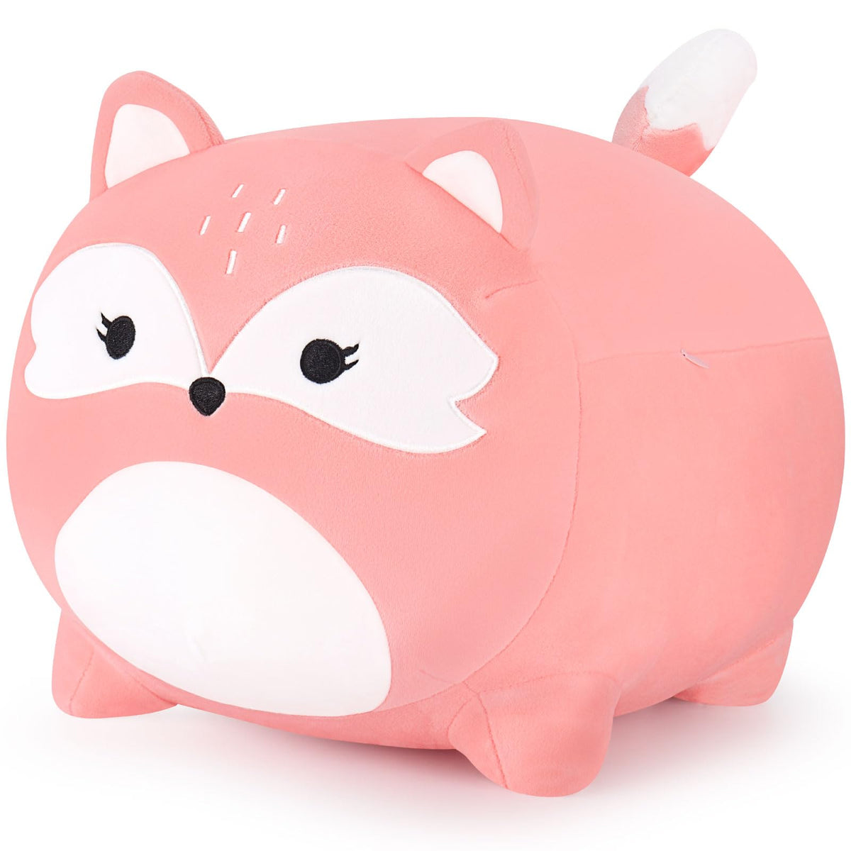 Fox Plush Stuffed Animal-16' Pink Fox Plush Pillow, Cute Plushies, Stuffed Fox Plush Toy Kawaii Pink Stuffed Animal Fox Plushie