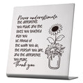 Thank You Gift for Women, Coworker, Friends, Teacher, Retirement Gifts for Coworker, Women, Desk Table Shelf Sign Decor, Inspira