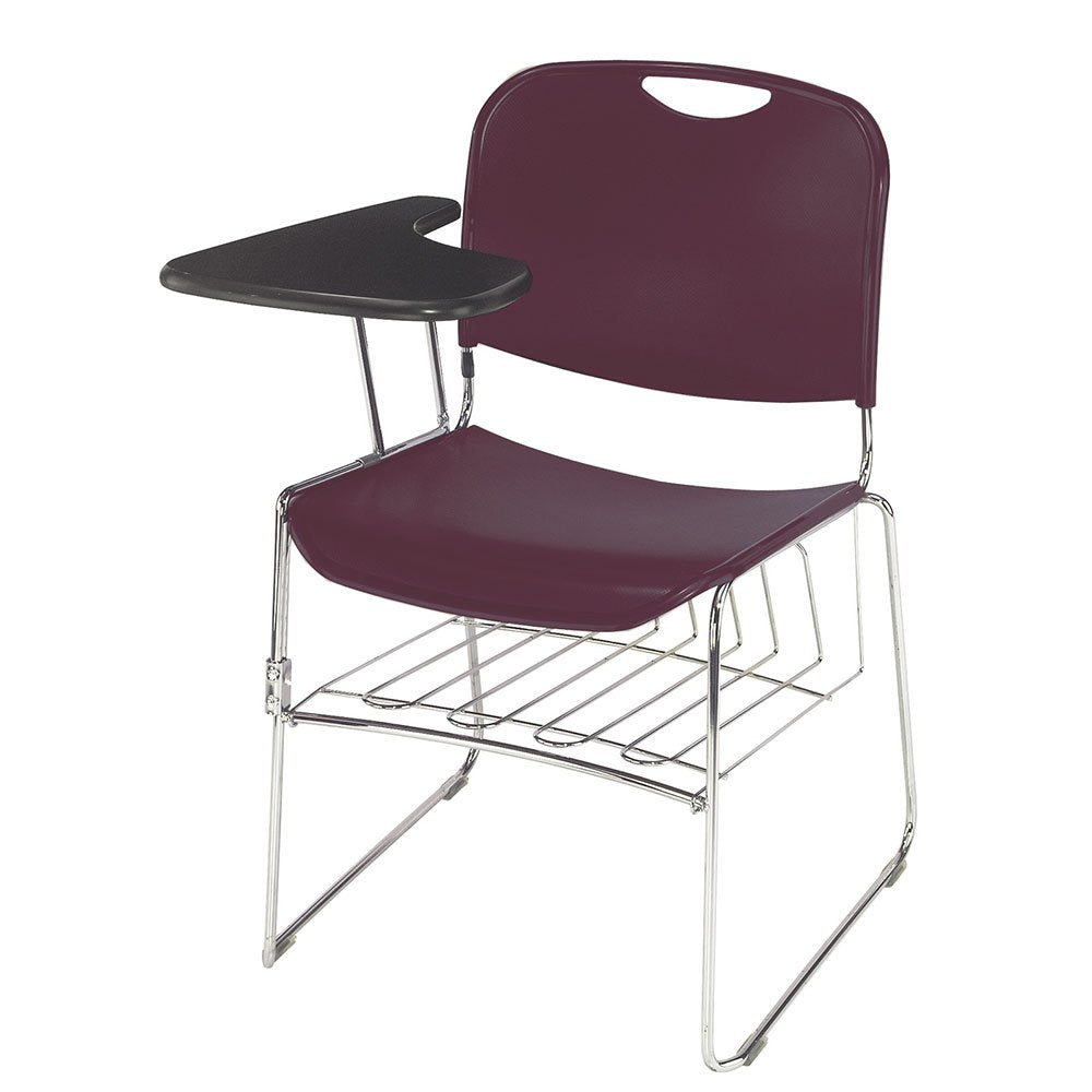 NATIONAL PUBLIC SEATING Stack Chair - Gray - Lot of 1