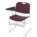 NATIONAL PUBLIC SEATING Stack Chair - Gray - Lot of 1