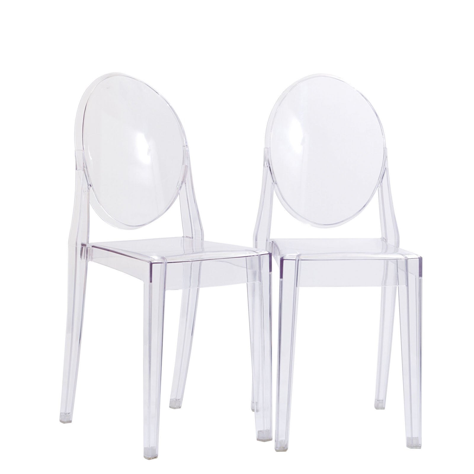 Modway Casper Acrylic Stacking Dining Side Chairs - Thumbnail 3