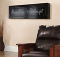 American Furniture Classics Model Kissmeotbb Always Kiss Me Goodnight Over The Bed Wall Décor With Hidden, Locking Gun Concealment Compartment, Black Distressed
