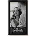 wallsthatspeak 8x17 Black Picture Frame for Puzzles Posters Photos or Artwork