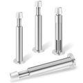 Door Stoppers, 4.4 Inch Door Stops For Wall, Spring Door Stopper With Rubber Bumper, 4 Pack Door Stoppers For Bottom Of Door, Wa
