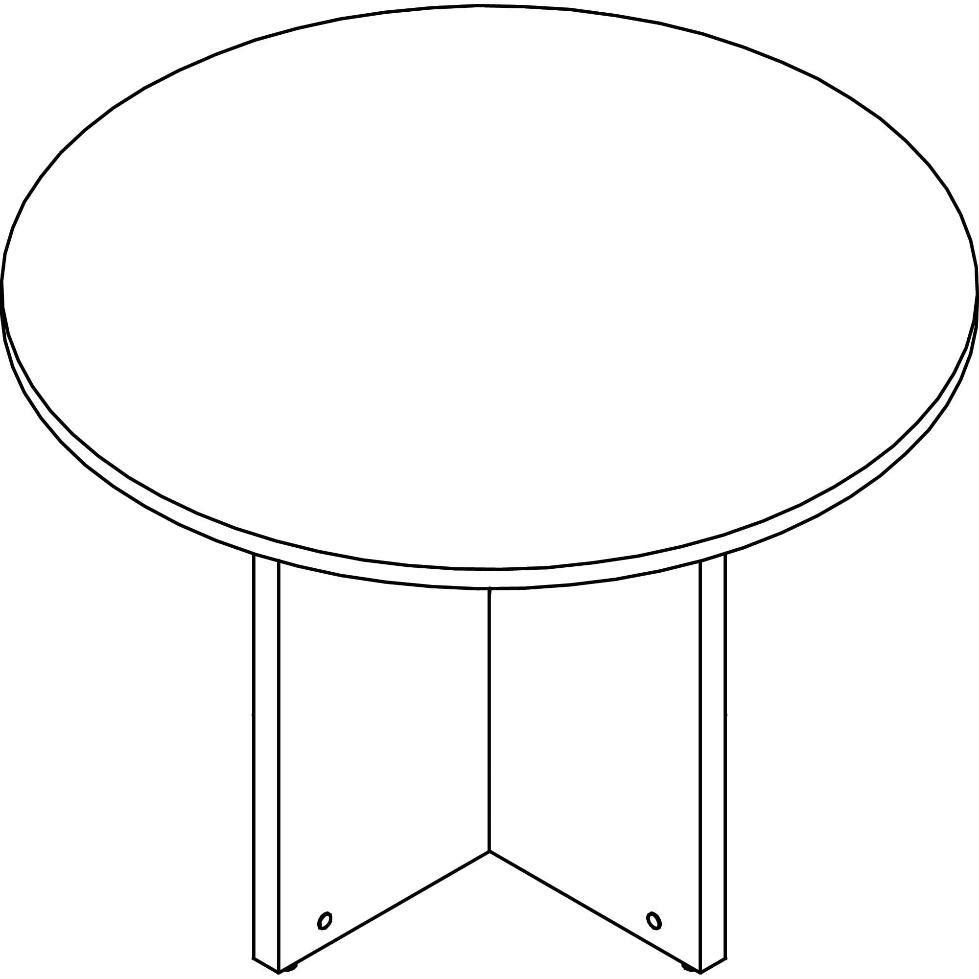 Lorell Prominence Round Laminate Conference Table
