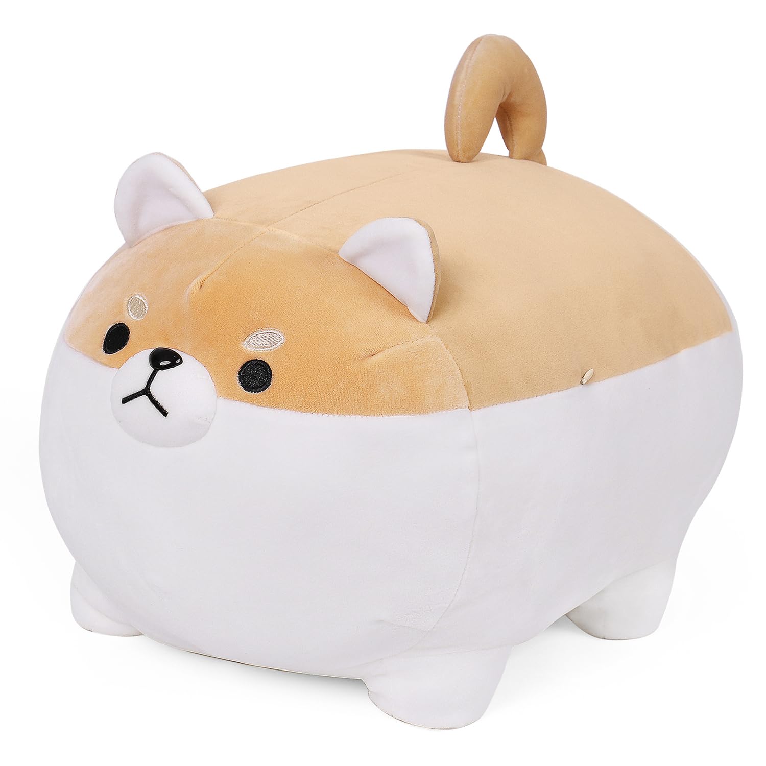 Florviv 19.6' Fat Dog Plush Pillow Shiba Inu, Cute Corgi Stuffed Animals Plushies Toy Doll Festival