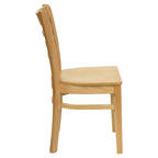 Flash Furniture HERCULES Series Ladder Back Walnut Wood Restaurant Chair