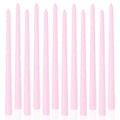 LPUSA Light Pink Tall Taper Candles 12 inch Unscented Smokeless Long Tall Tapered Candle for Candlesticks Sticks Wedding Advent 