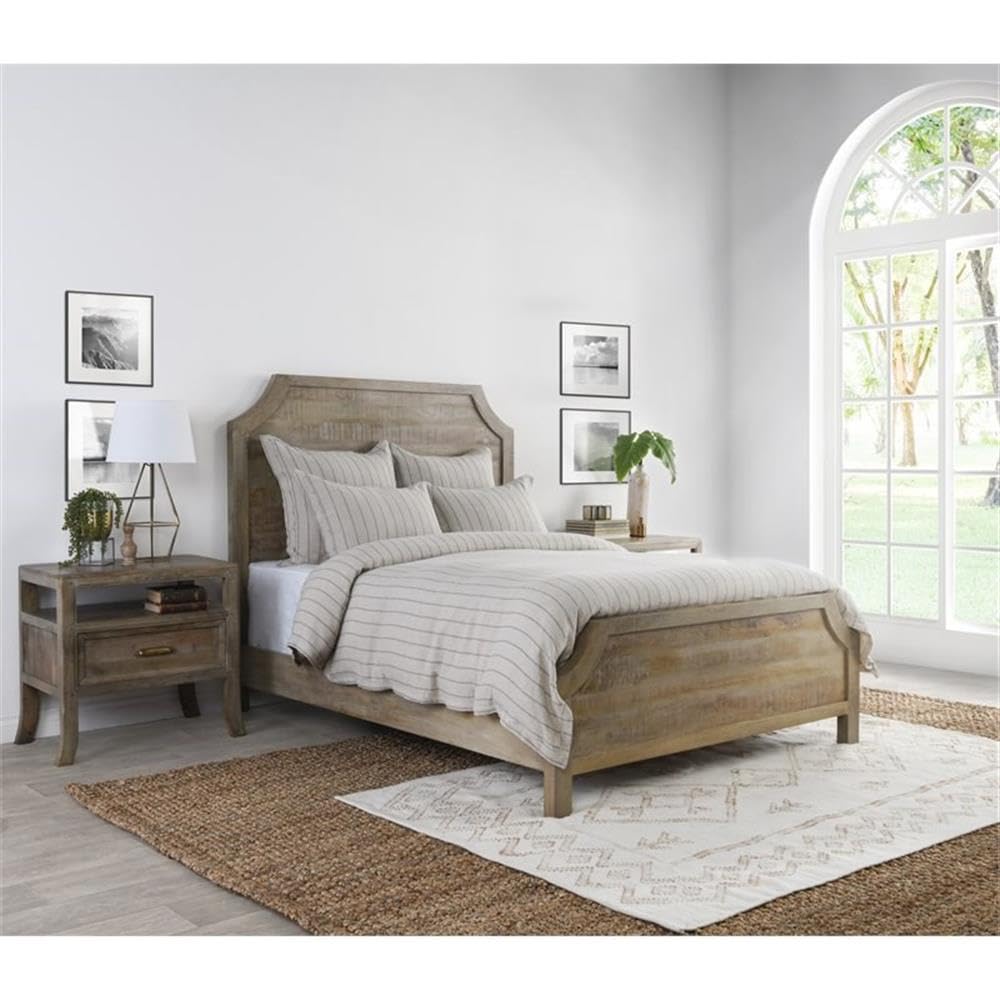 Kosas Home Kingston 90X92 Linen And Cotton Queen Duvet Cover In Natural