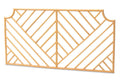 Baxton Studio Giza Modern Bohemian Natural Brown Rattan Queen Size Wall-Mount Headboard