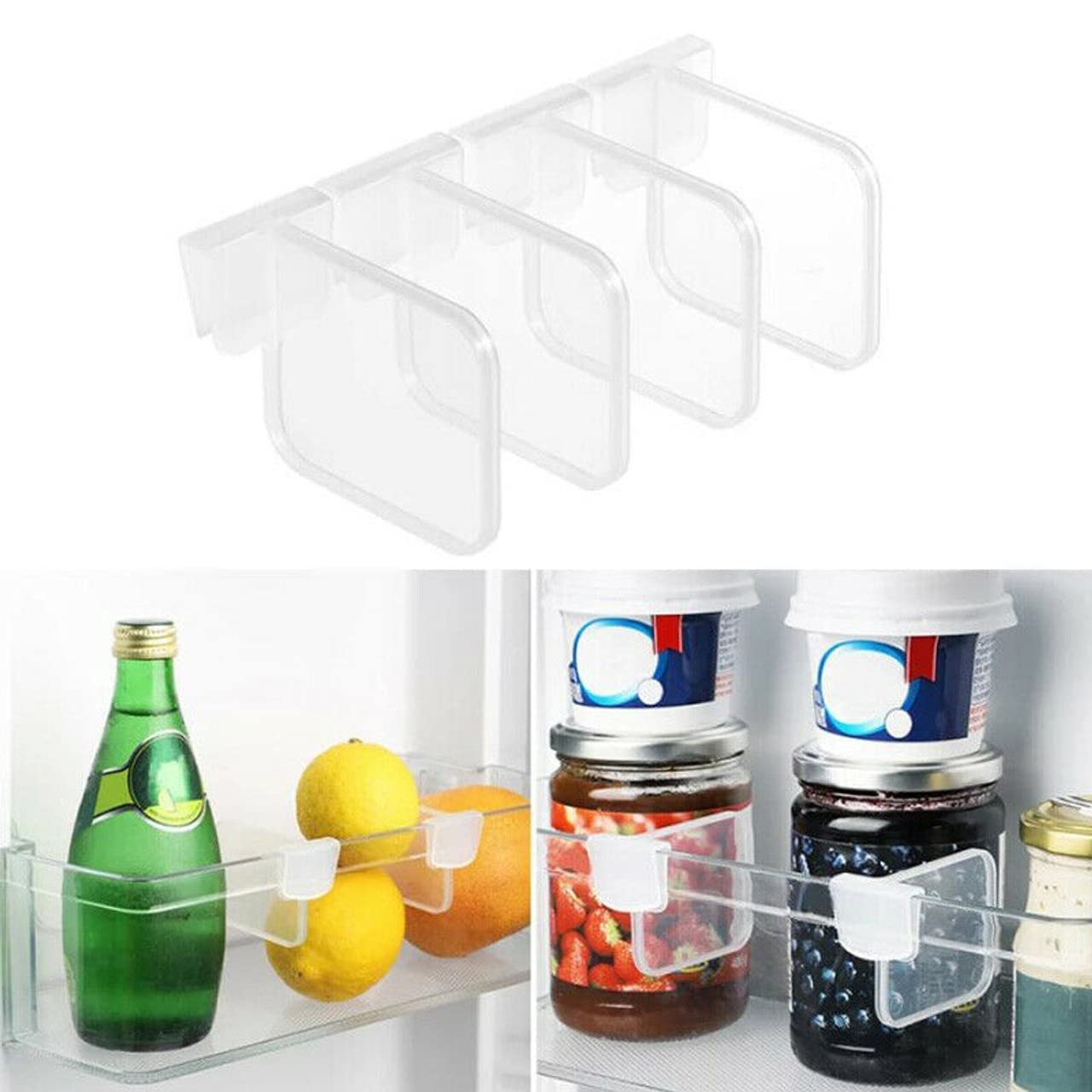Vroxy Adjustable Refrigerator Dividers, Fridge Drawer Separators  Drawer Dividers For Fridge  Closet, Drawer, Office, Refriger