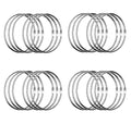 Simetufy Binder Rings 3 Inch(24 Pack) Metal Paper Rings,Large Key Rings,Extra Large Metal Book Rings