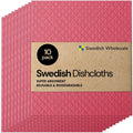 Swedish Wholesale Swedish DishCloths for Kitchen- 10 Pack Reusable Paper Towels Washable - Eco Friendly Cellulose Sponge Microfi