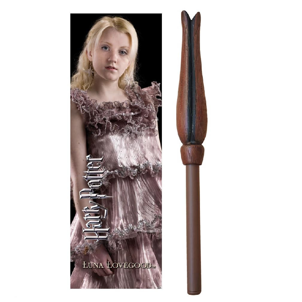 The Noble Collection Harry Potter Luna Wand Pen And Bookmark