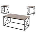Monarch Specialties TABLE SET One Size DARK TAUPE