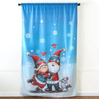 Petunia and Gnorme Winter Fun Home Accents - 84'' Window Panel