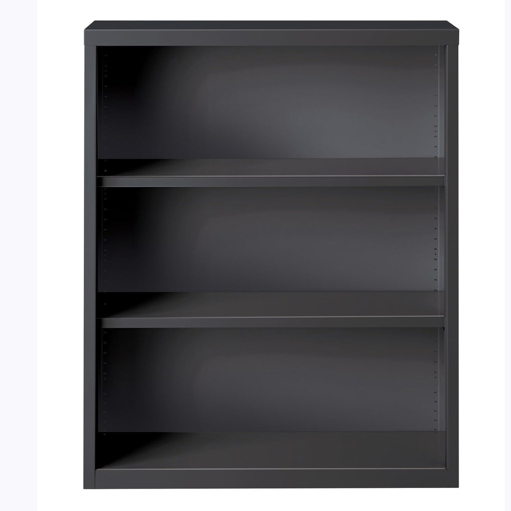 Lorell Fortress Series Charcoal Bookcase, 34.5" X 13" X 42"
