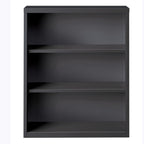 Lorell Fortress Series Charcoal Bookcase, 34.5" X 13" X 42"