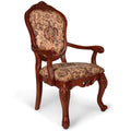 All Things Cedar Classic Accents Lyy906 Formal Chair | Cherry Wood Chair | Birch Veneer, Solid Wood Legs | Elegant Wooden Chair | 25X25X43H