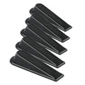 Rubber Doorstopper Wedge Suitable For All Floors Non-Scratching And Anti-Slip Design (5 Packs)