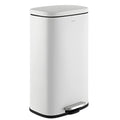 happimess HPM1011C Curtis 8-Gallon Step-Open Trash Can with Soft-Close Lid, Modern, Minimalistic, Fingerprint Proof for Home, Ki