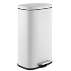 happimess HPM1011C Curtis 8-Gallon Step-Open Trash Can with Soft-Close Lid, Modern, Minimalistic, Fingerprint Proof for Home, Ki
