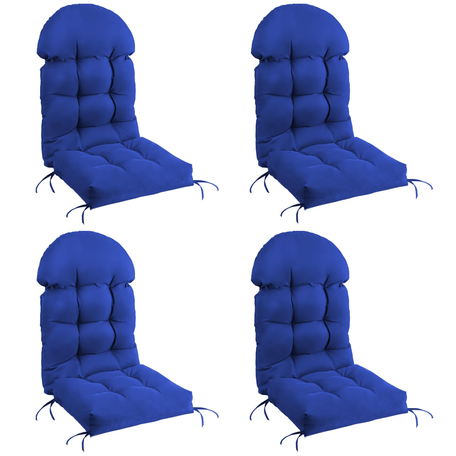 Mguio Adirondack Chair Cushions Set Of 4, Rocking Chair Cushions High Back, Thickened Patio Chair Pad For Indoor And Outdoor, Gl