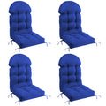 Mguio Adirondack Chair Cushions Set Of 4, Rocking Chair Cushions High Back, Thickened Patio Chair Pad For Indoor And Outdoor, Gl