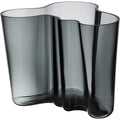Iittala, 1020905, Alvar Aalto vases, Glass, Grey, 19 x 20 x 16 cm