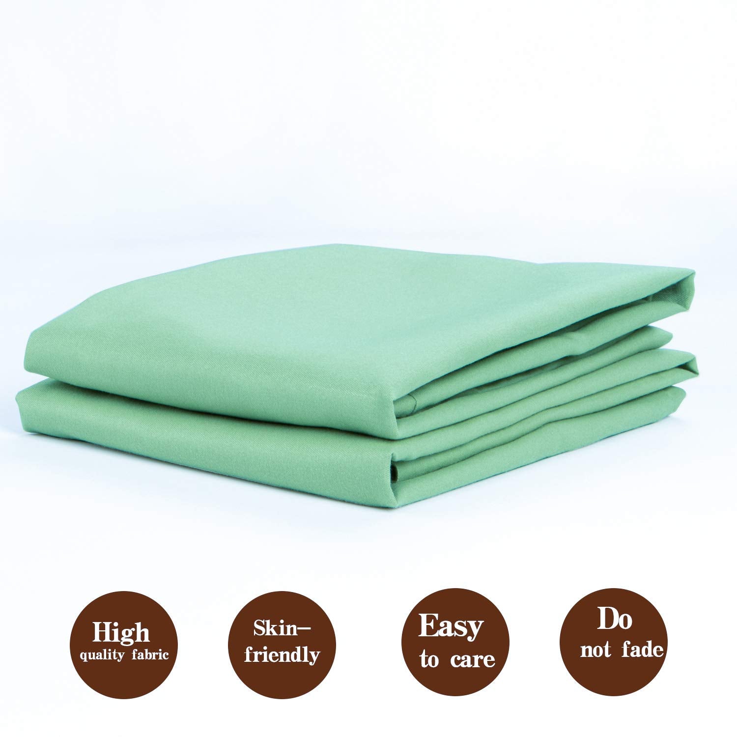 Ntbay 100% Brushed Microfiber 26X26 Euro Pillow Shams Set Of 2, Super Soft And Cozy European Throw Pillow Covers, Wrinkle, Fade, Stain Resistant Square Pillow Cases, Sea Green
