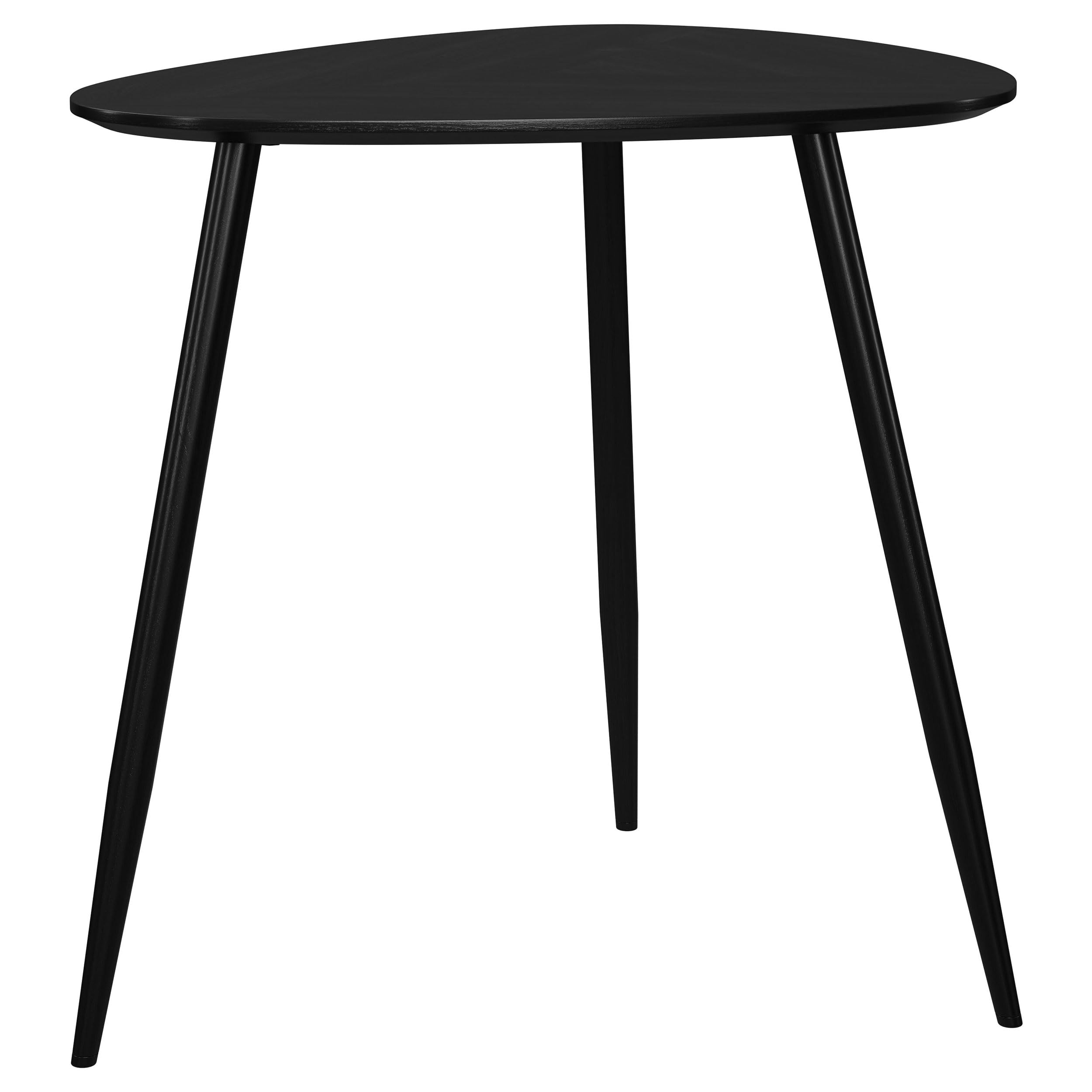 Coaster Home Furnishings Odessa Triangular Solid Wood End Table Black