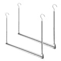 Adjustable Hanging Closet Rod, Extender Hanging Rod, Closet Hanging Organizer, Heavy Duty Closet Bar, Hanging Rod (2 Pack, Chrom